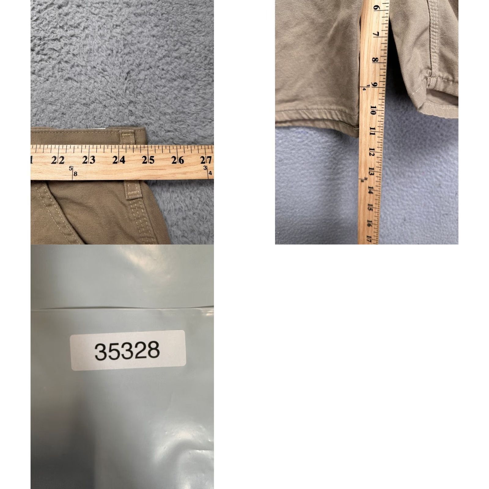 Carhartt VINTAGE? No. Carhartt Shorts Mens 50X11 Big Tall Khaki Canvas Workwear Logo NEW Black? Size US 34 / EU 50 - 8 Thumbnail