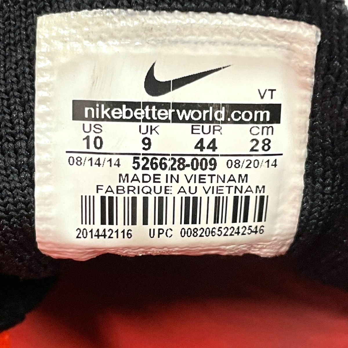 Nike Nike Flyknit Racer "Black Laser Crimson" Size US 10 / EU 43 - 21 Thumbnail