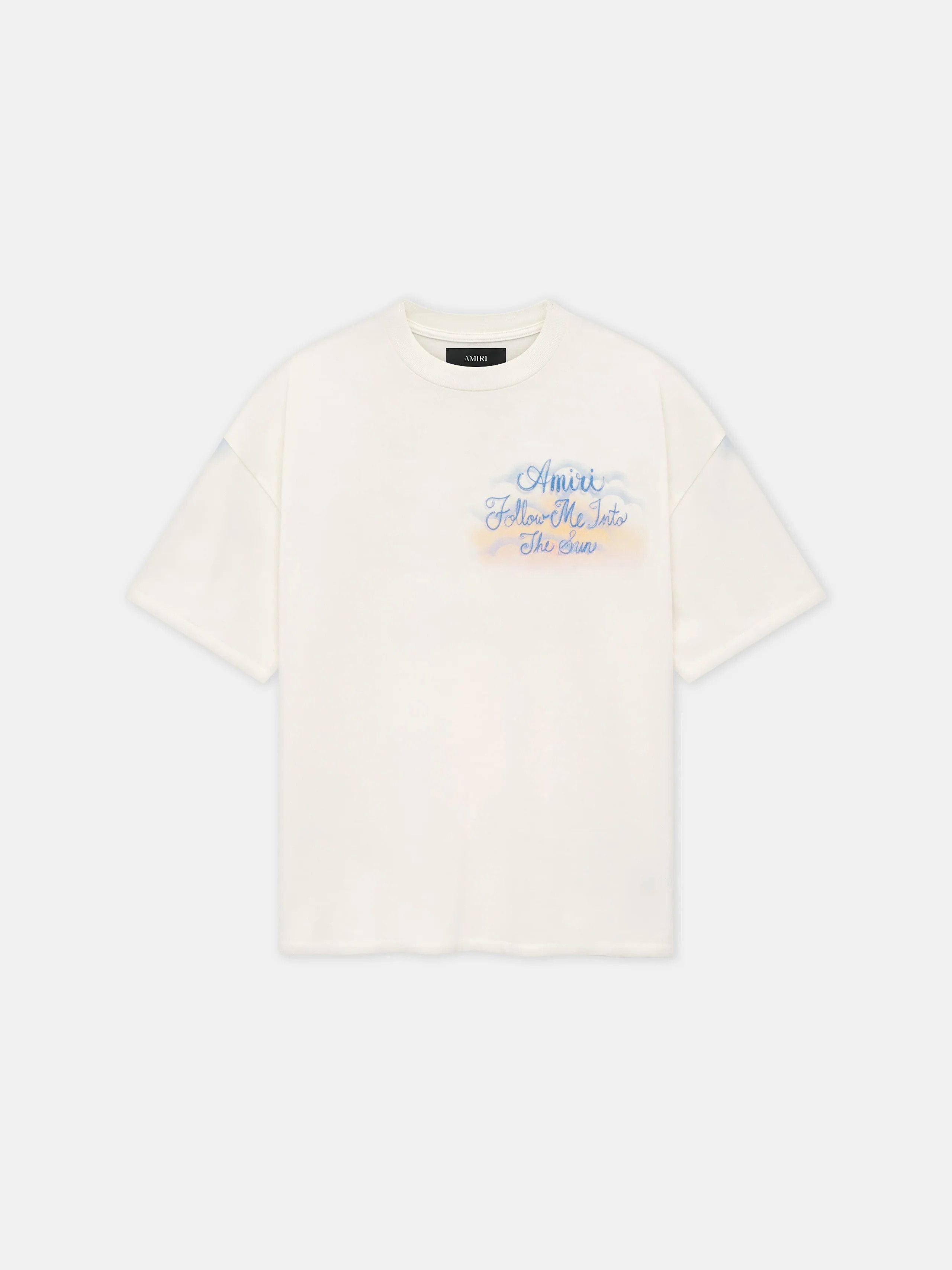 os11x1225 Follow Me Oversized T-Shirt in White
