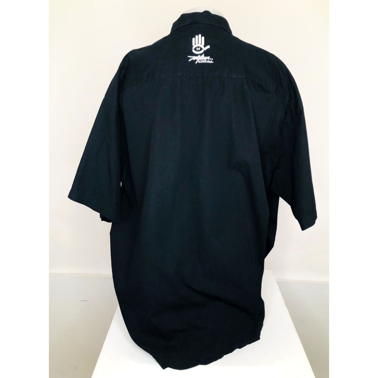 Vintage MISKEEN ORIGINALS / HAND PAINTED - Mens 4XL Hip Hop Vintage Shirt Shirt Mens 4XL Black Hip Hop Hand-Painted VINTAGE Size US XXL / EU 58 / 5 - 5 Thumbnail