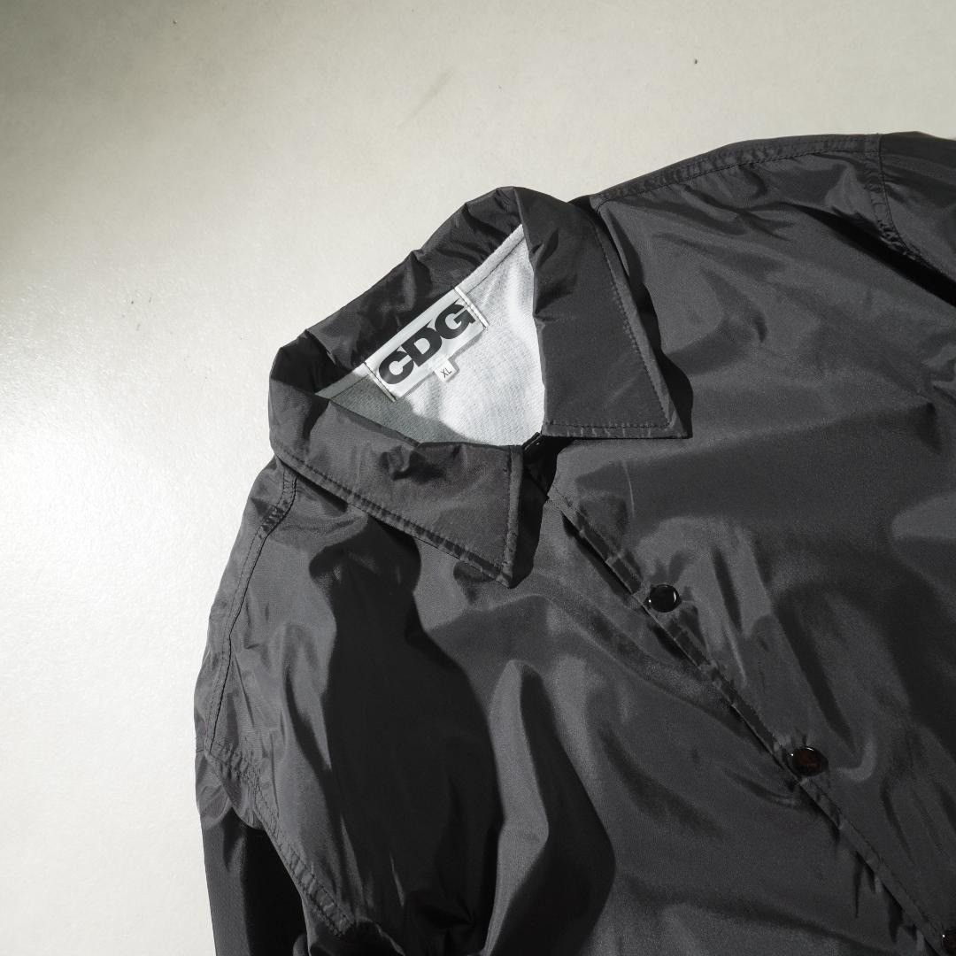 COMME des GARÇONS Nylon Coach Jacket Back Print Logo Size XL