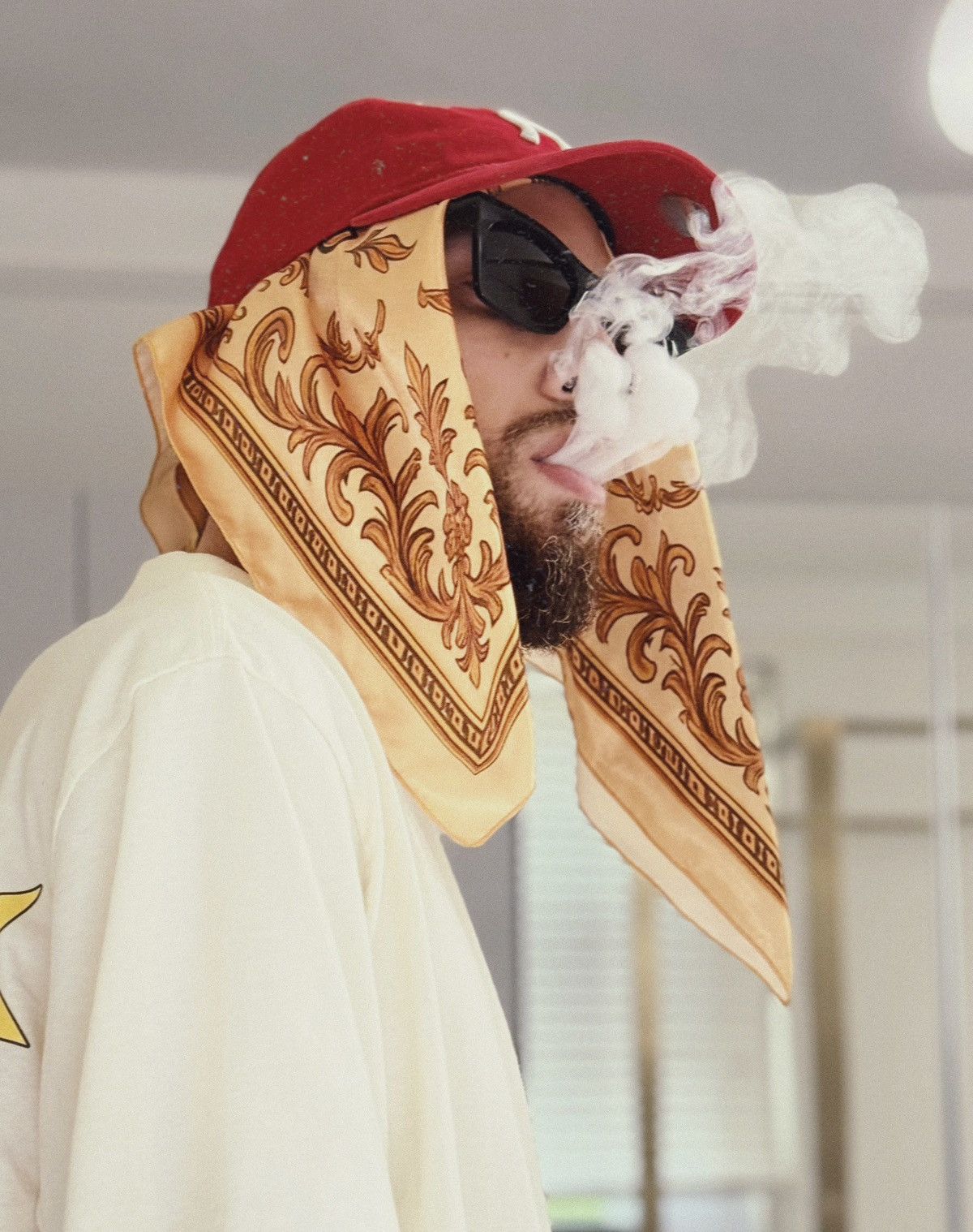 Other VILLANOS NYC “THORN OF GOLD” SILK BANDANA (LIMITED EDITION) Size ONE SIZE - 5 Thumbnail