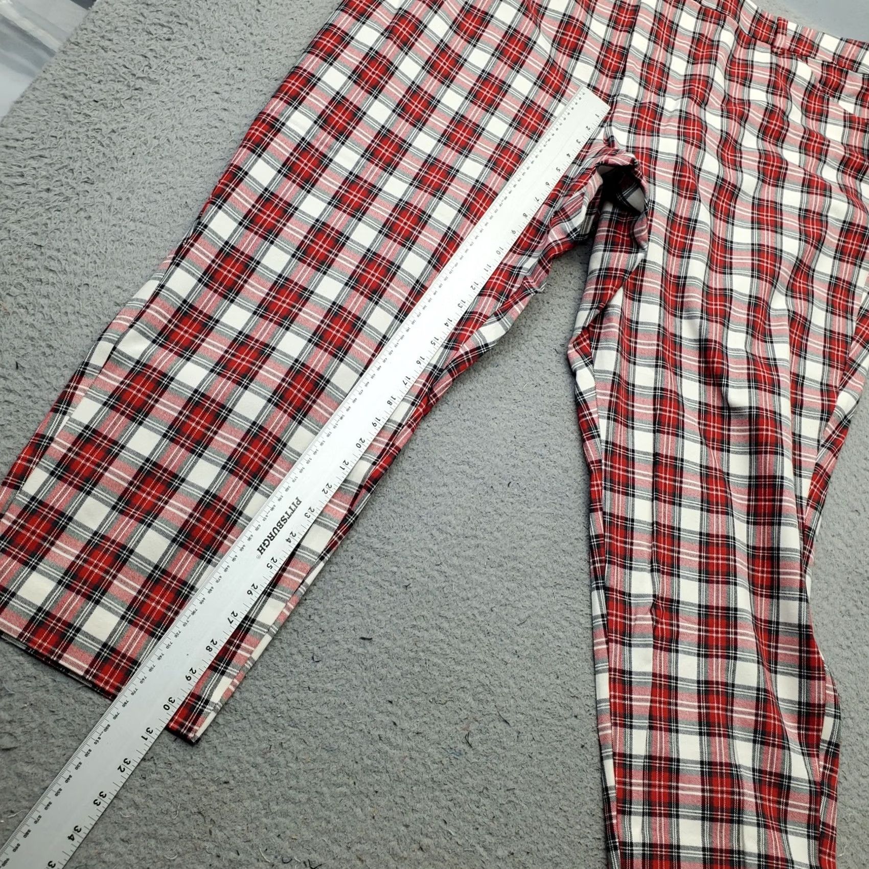 Old Navy Old Navy Women 28 Multi Plaid High Rise Pixie Skinny Pants Size 28" / US 6 / IT 42 - 4 Thumbnail