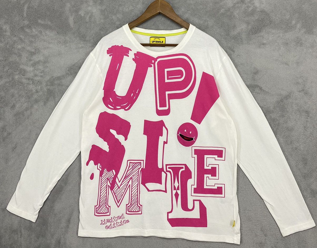 Japanese Brand Up ! Smile Japanese Brand Full Print Long Sleeve Shirt Size US XL / EU 56 / 4 - 1 Thumbnail
