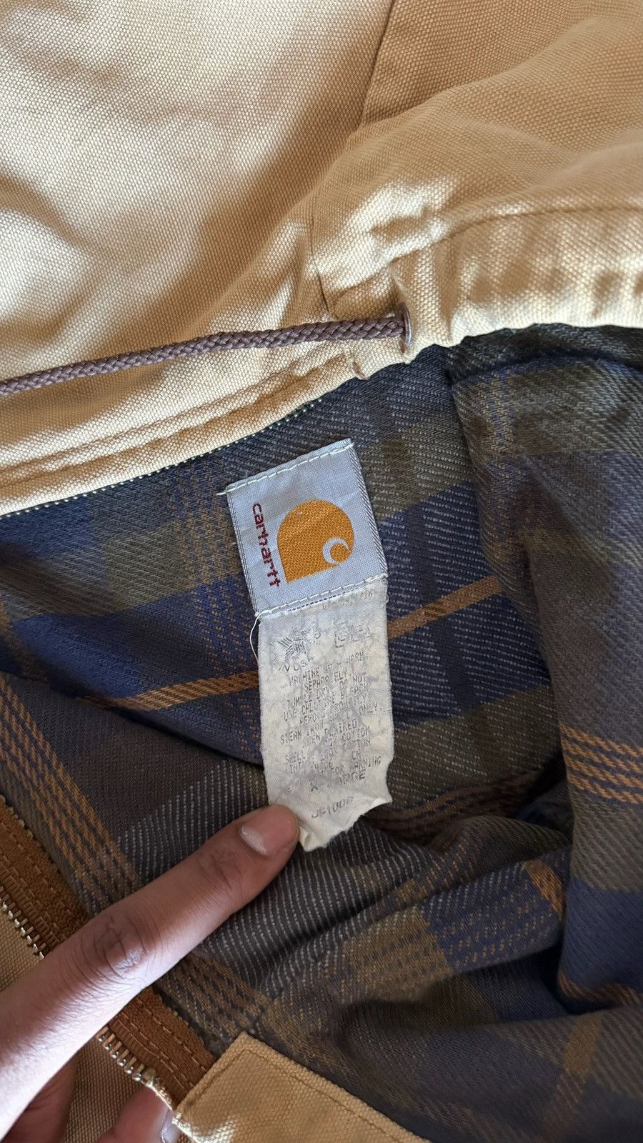 Carhartt Carhartt Hooded Jacket (Tan) Size US XL / EU 56 / 4 - 4 Thumbnail
