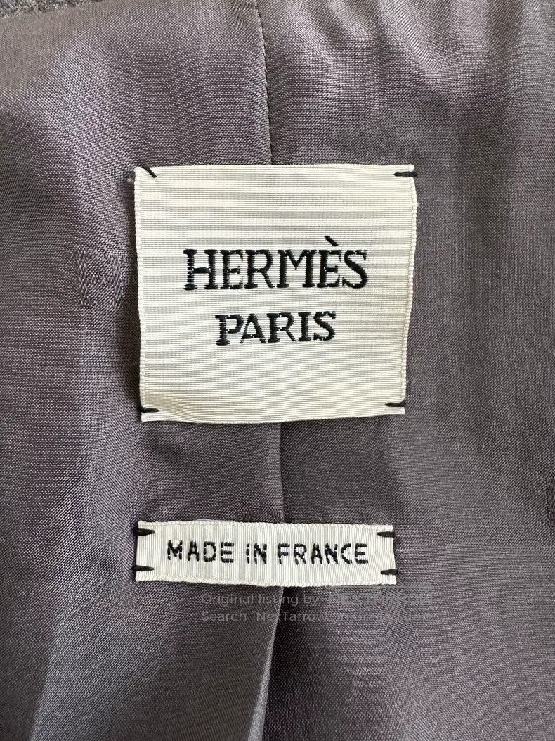 Hermes Hermes Wool Business Casual Double-breasted Suit Jacket, B Size XS / US 0-2 / IT 36-38 - 7 Thumbnail