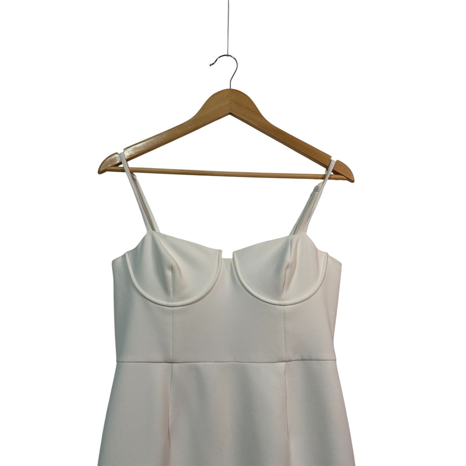 French Connection Size 8 | FRENCH CONNECTION Corset Neckline White Mini Dress Size M / US 6-8 / IT 42-44 - 6 Thumbnail