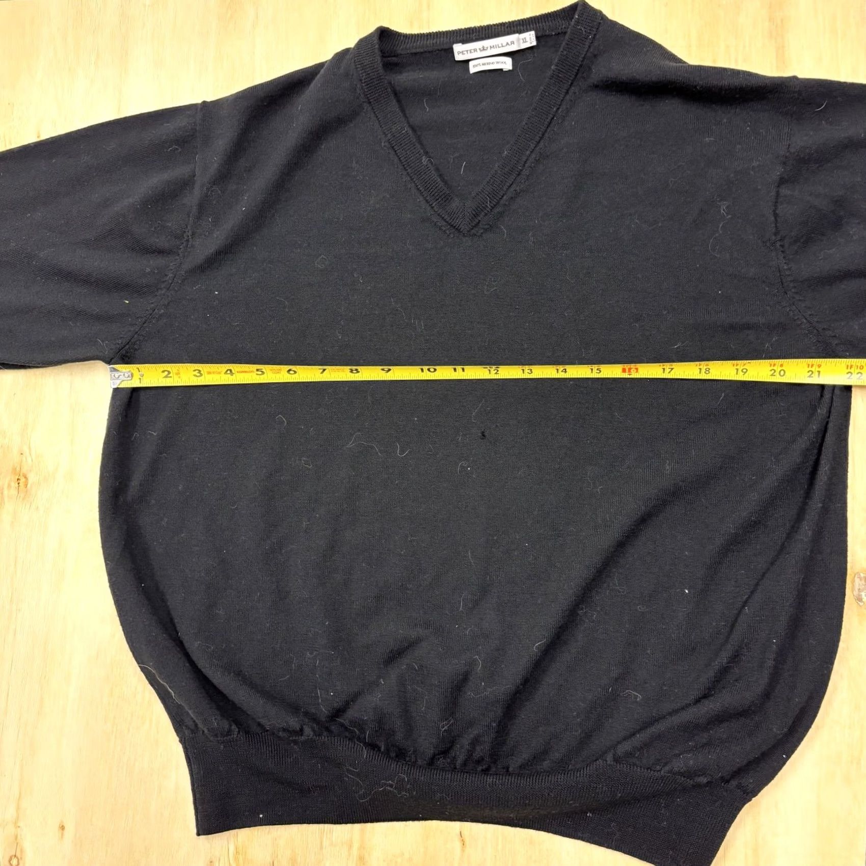 Peter Millar Peter Millar Sweater Mens XL Black 100% Merino Wool V-Neck Knit Pullover Casual Pullover Mens XL Black Merino Wool Knit V-Neck Casual Knit Pullover Size US XL / EU 56 / 4 - 5 Thumbnail