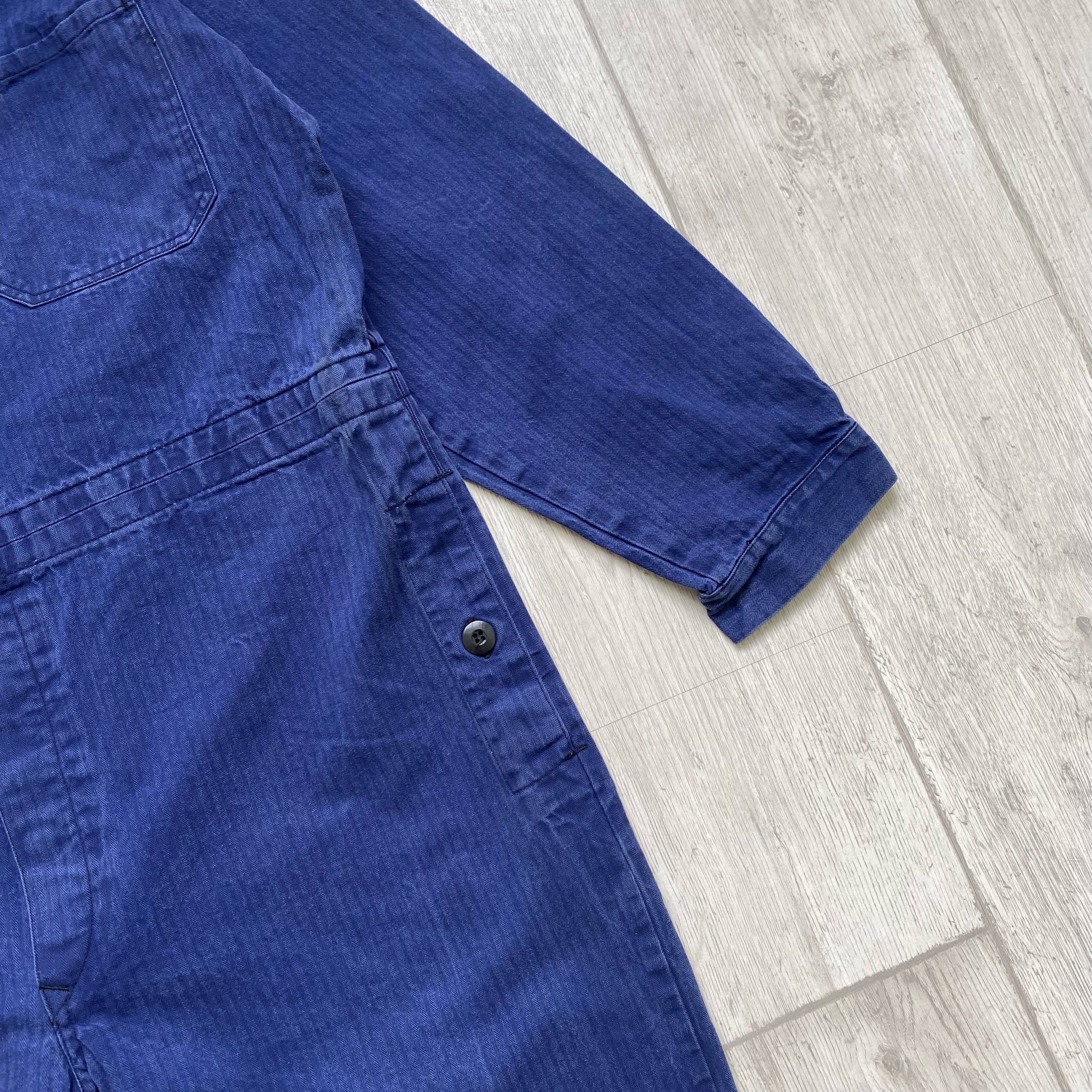 Le Laboureur ⚙️ Vintage Faded French work Coverall Sanfor jumpsuit Size US 32 / EU 48 - 14 Thumbnail