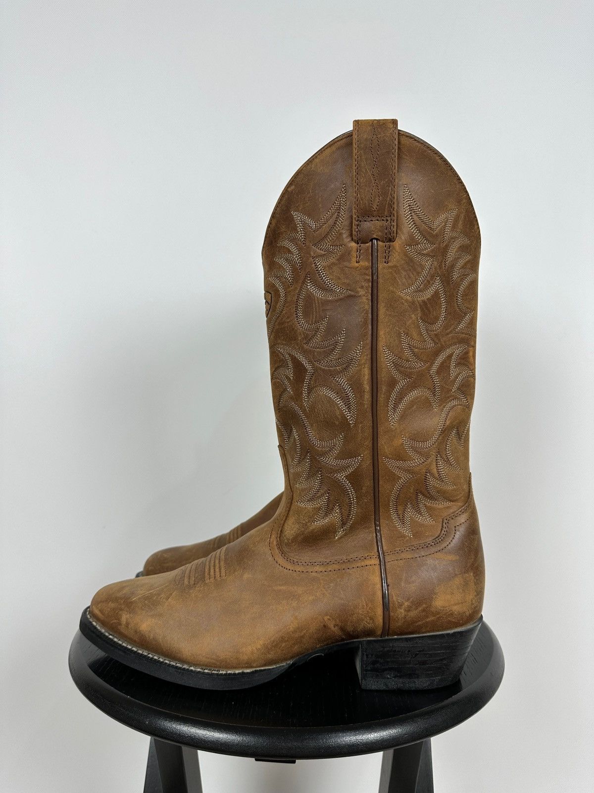 Ariat Ariat Brown Cowboy Western Leather Boots Size US 8.5 / EU 41-42 - 2 Thumbnail