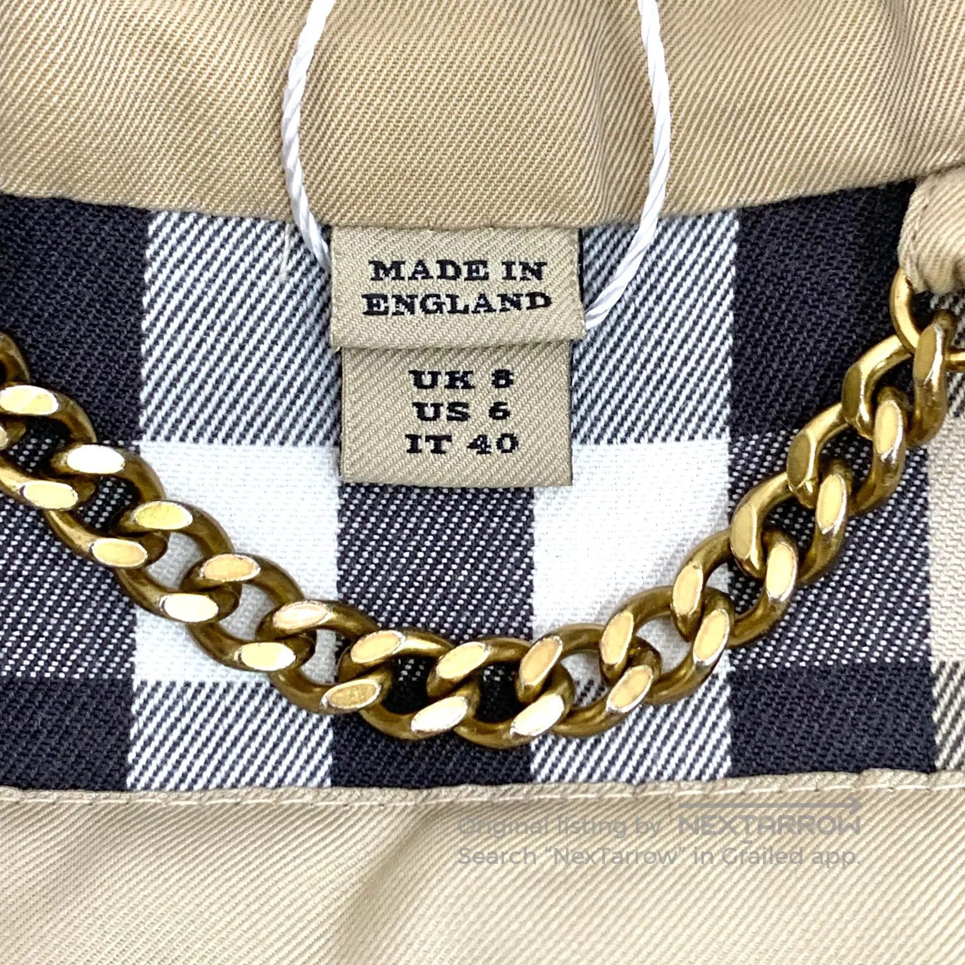 Burberry Burberry Brown Cotton Reversible Collar Double Breasted Lo Size S / US 4 / IT 40 - 6 Thumbnail