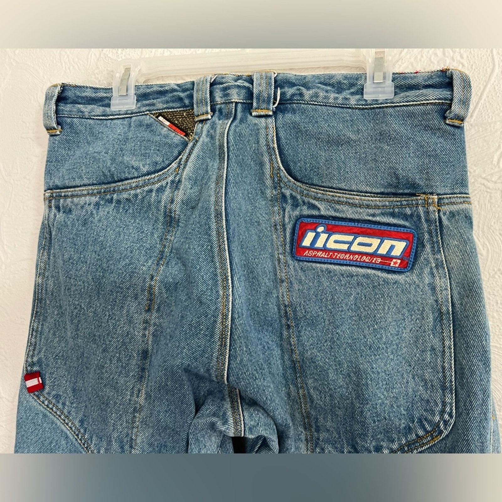 Black Icon Icon Mens Anthem Pant Biker Moto Jeans Cargo Denim 34x32 Size US 34 / EU 50 - 6 Thumbnail