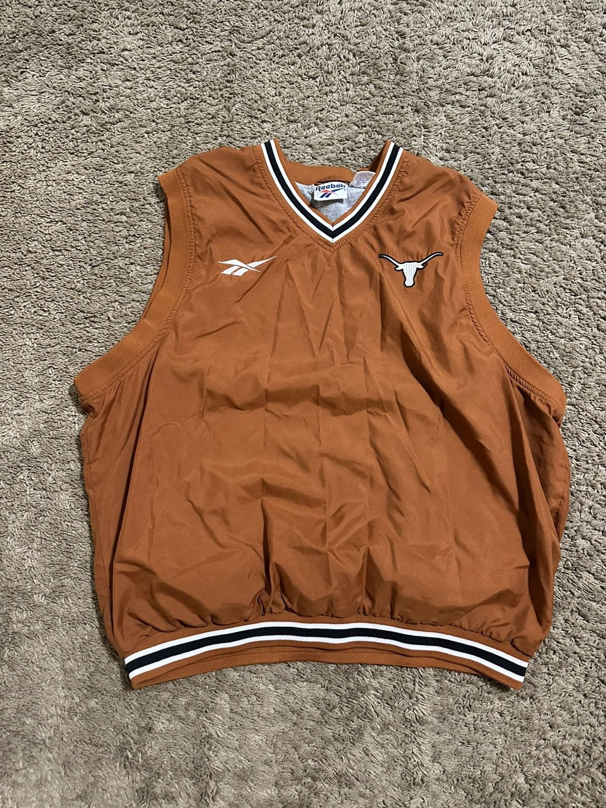 Vintage NCAA Reebok Texas Longhorns vest 90s size Large