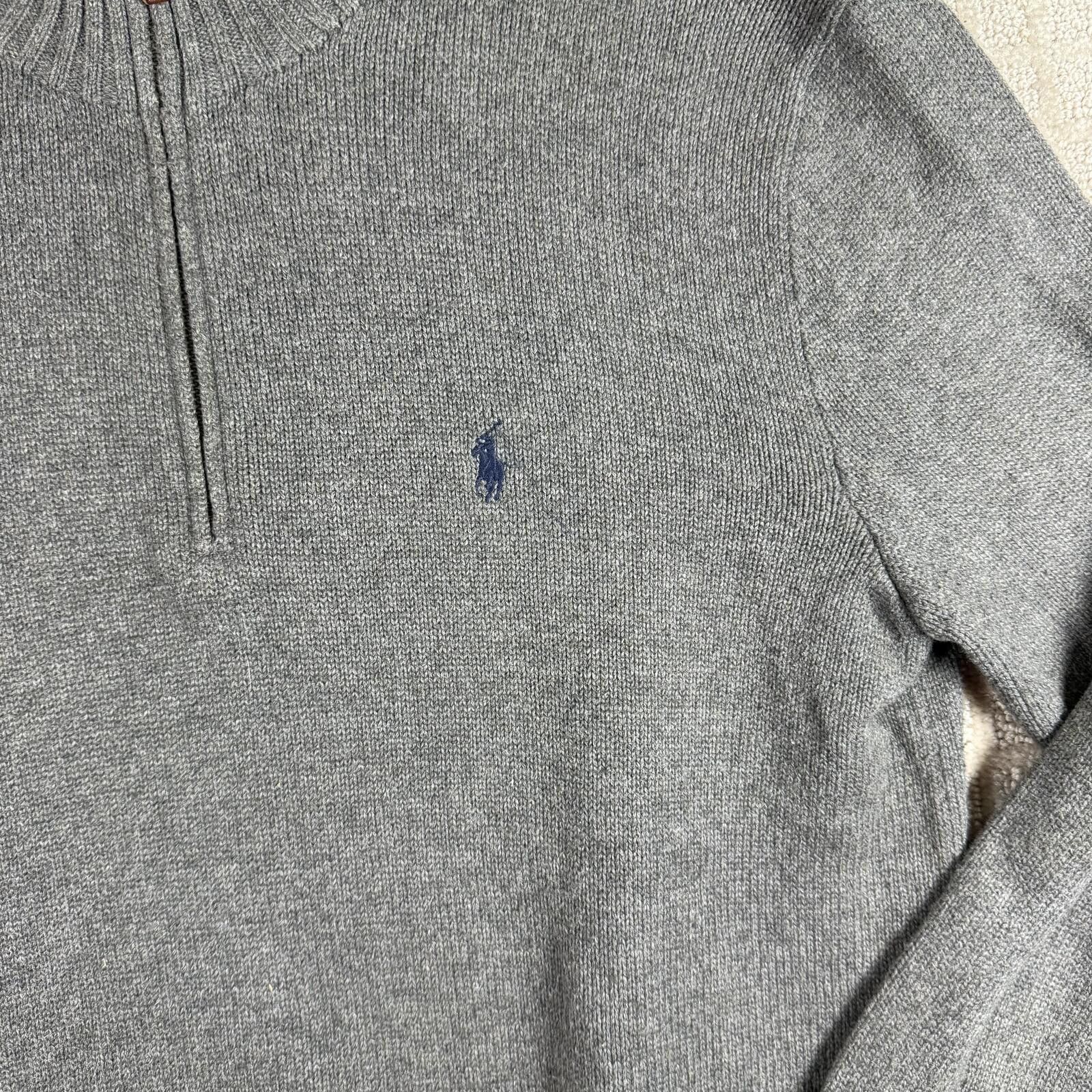 Polo Ralph Lauren Vintage Polo Ralph Lauren Quarter Zip Sweater Size US M / EU 48-50 / 2 - 2 Thumbnail