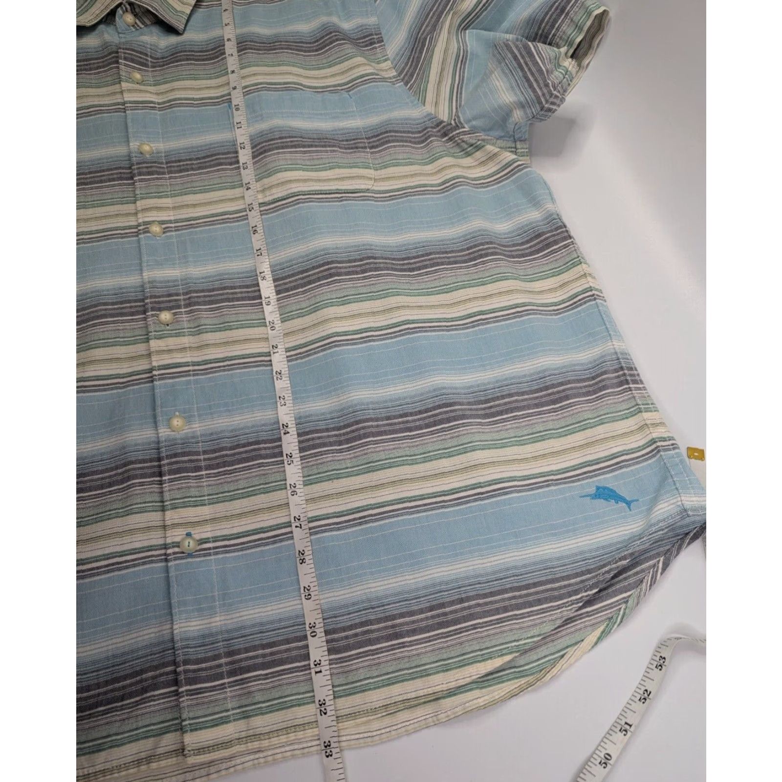 Tommy Bahama Tommy Bahama Shirt Mens 3XL Button Up Short Sleeve Striped Multicolor Summer Size US XXL / EU 58 / 5 - 4 Thumbnail
