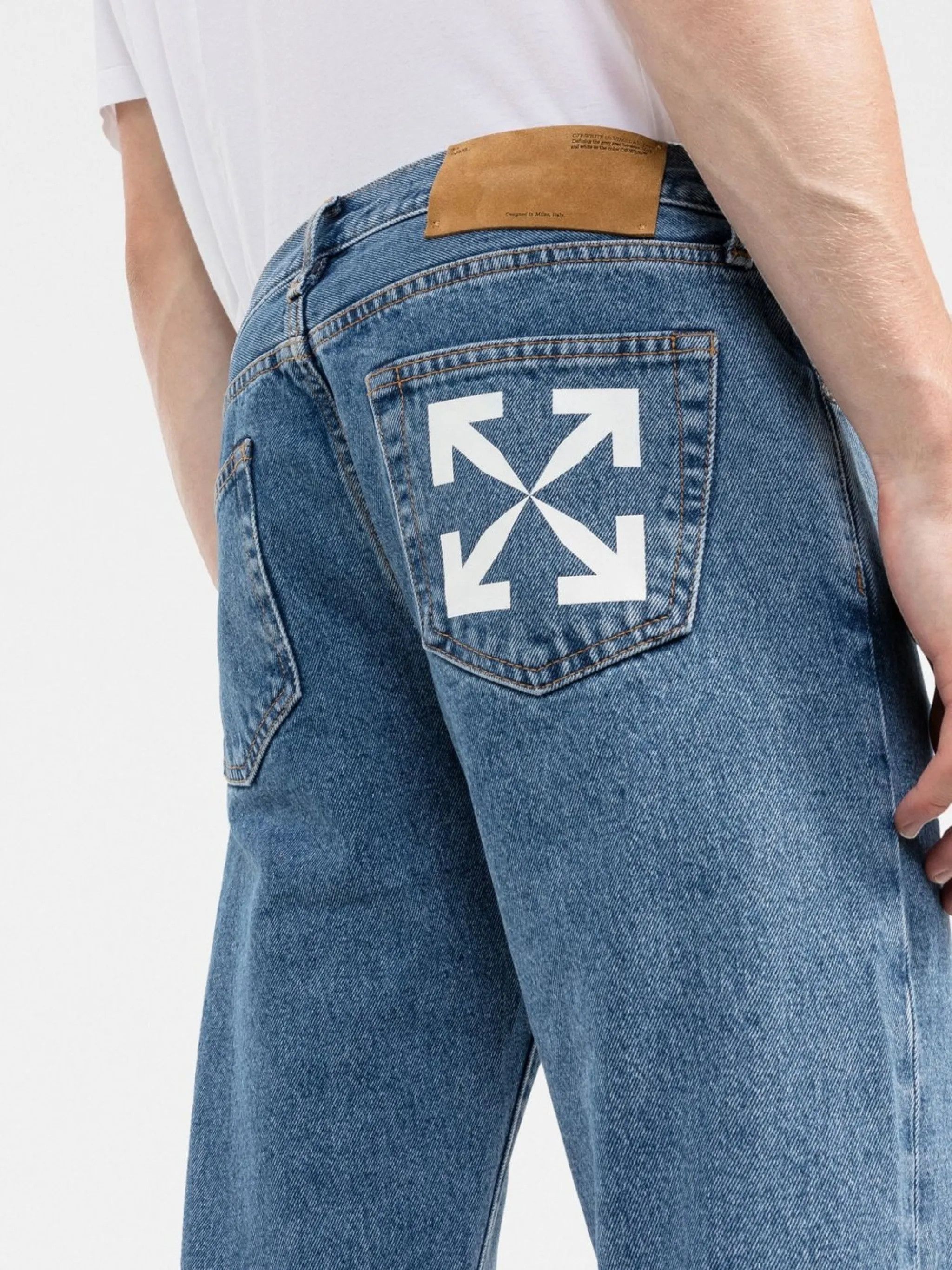 Off-White o1y0225 Denim Pant in Blue Size US 30 / EU 46 - 3 Thumbnail