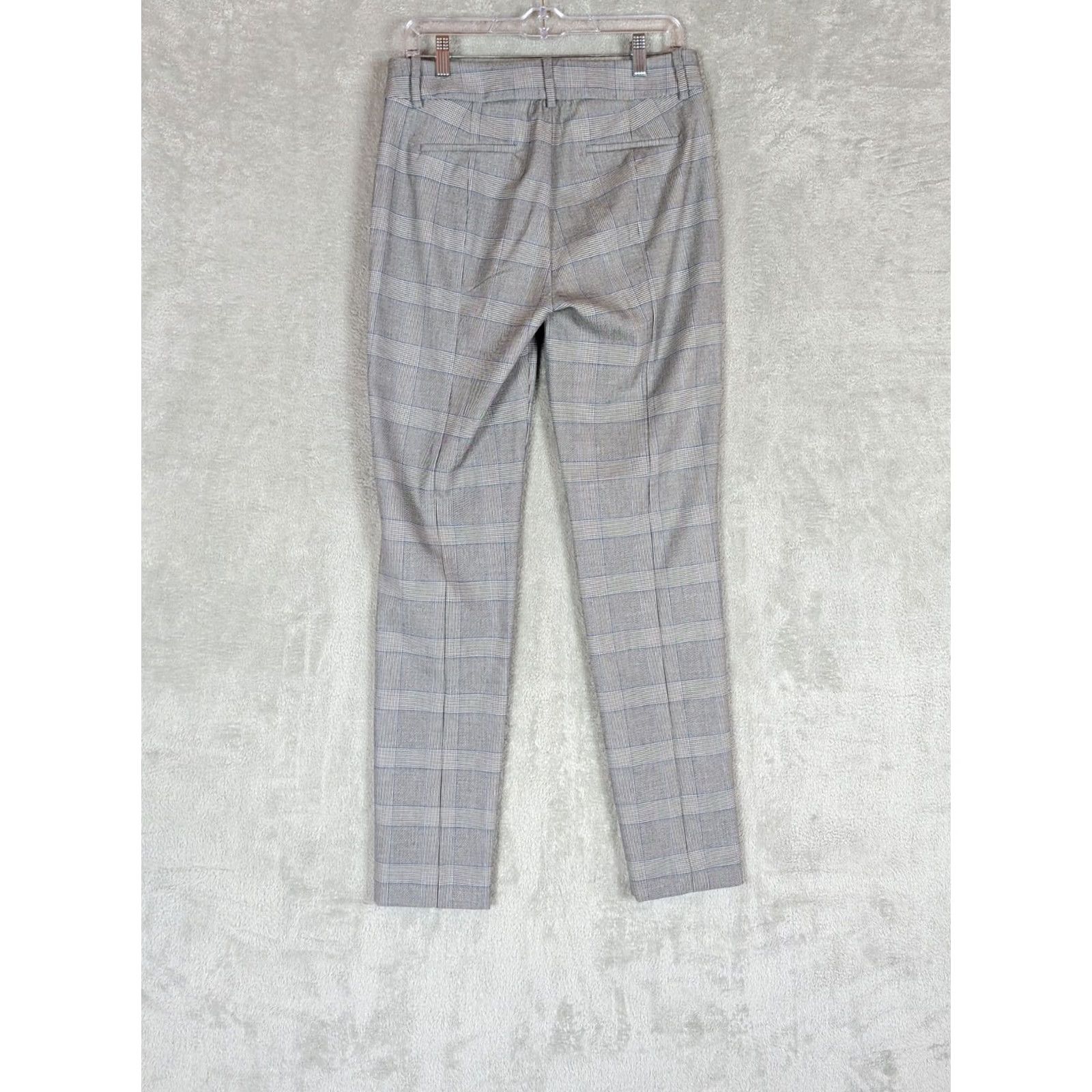 J.Crew J.CREW Cameron Pants Womens 8 Tall Charcoal Glen Straight Flex Workwear Career Plaid Size 30" / US 8 / IT 44 - 4 Thumbnail