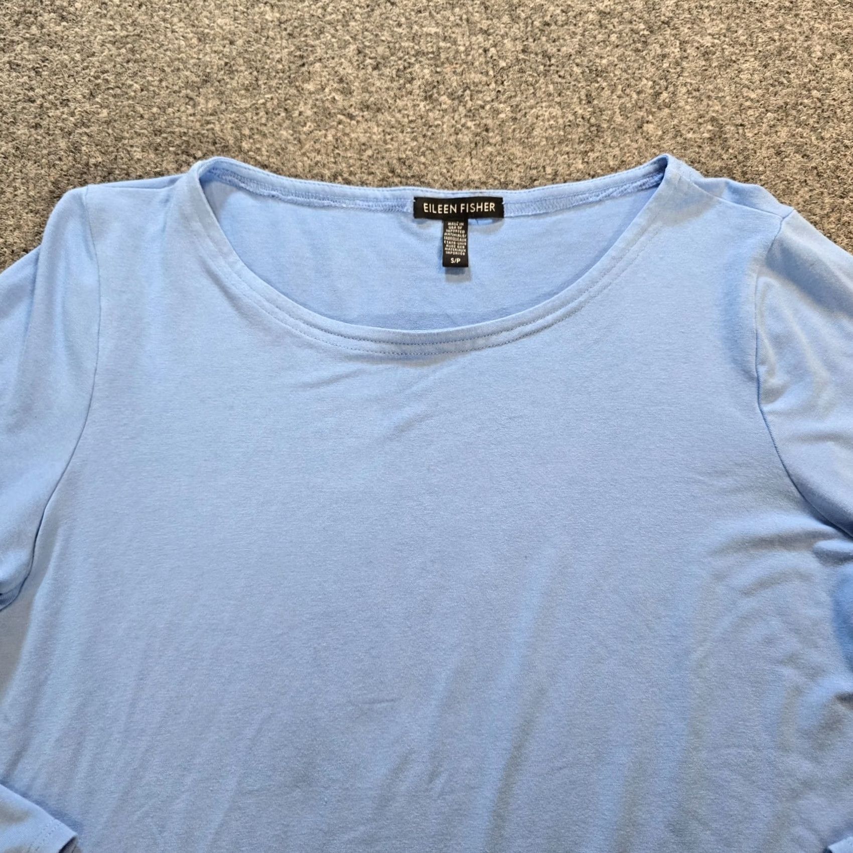 Eileen Fisher Eileen Fisher Top Womens Small Blue Tunic Long Sleeve Relaxed Stretch Casual Shirt Tunic Womens Blue Long Sleeve Relaxed Fit Size S / US 4 / IT 40 - 2 Thumbnail