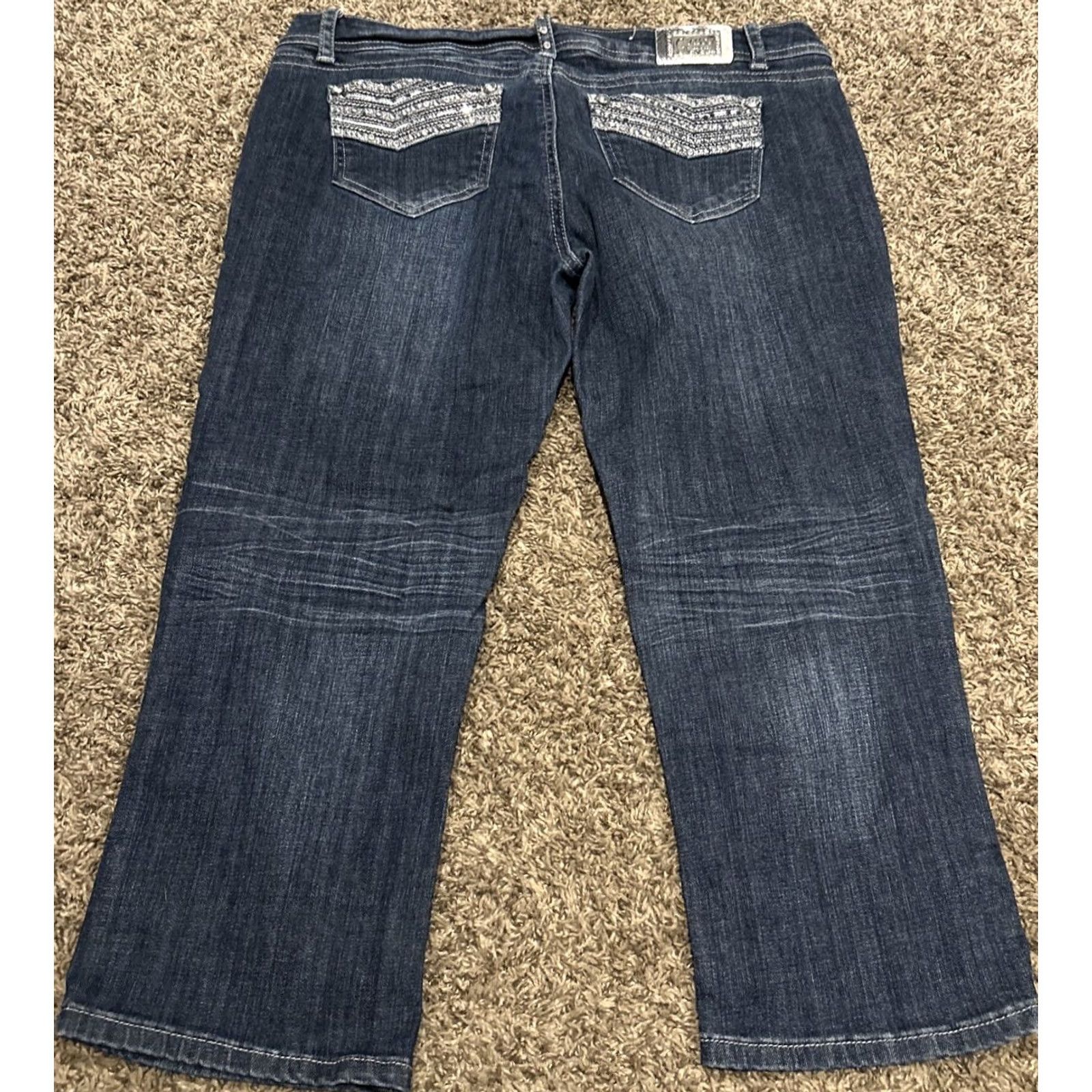 Grace in LA Grace in la Crop Jeans Juniors Size 13 Blue Cotton Blend A15 Size 24" / US 00 / IT 34 - 4 Thumbnail