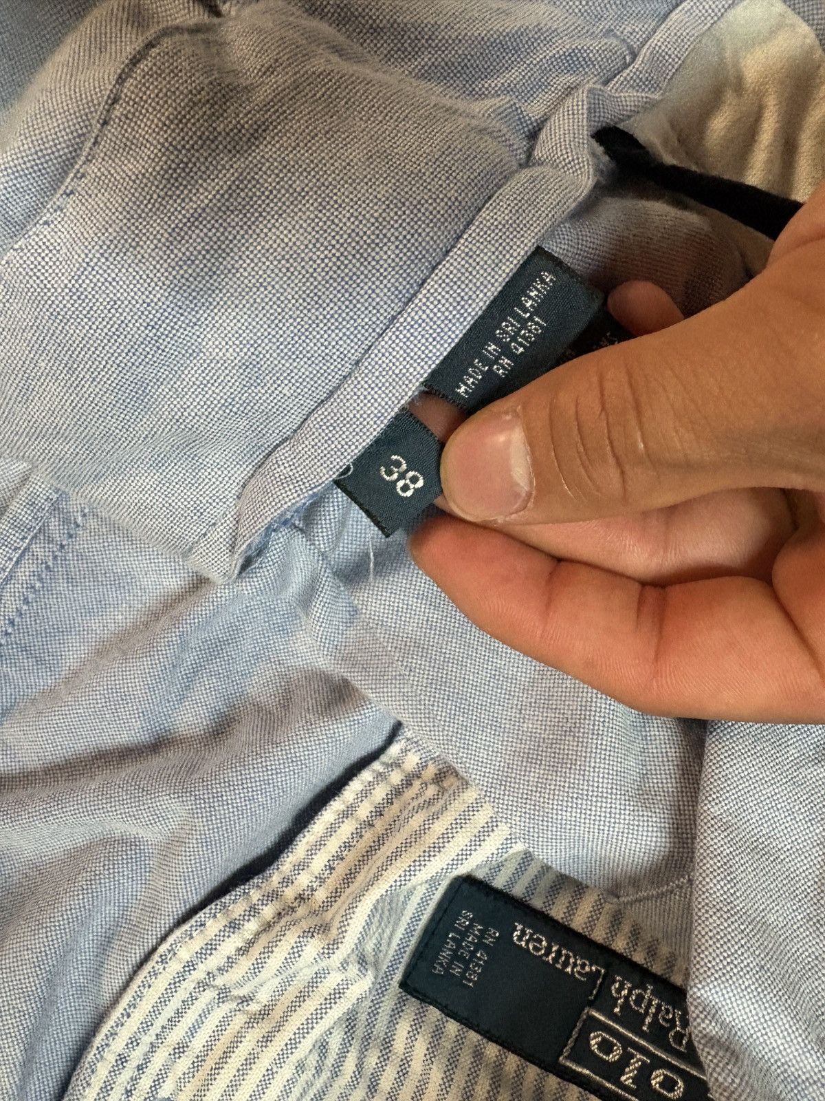 Polo Ralph Lauren Vintage 90s Polo Ralph Lauren Light Blue Chino Shorts 38 Size US 38 / EU 54 - 5 Thumbnail