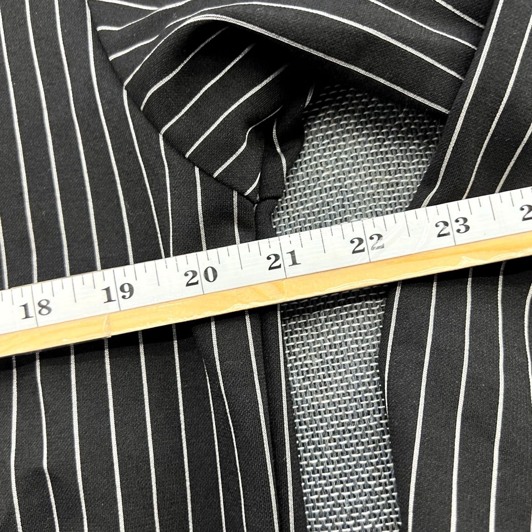Vintage Drole de Monsieur Mens Bomber Jacket XS Black Striped Jacket Front Zip Size US XS / EU 42 / 0 - 3 Thumbnail