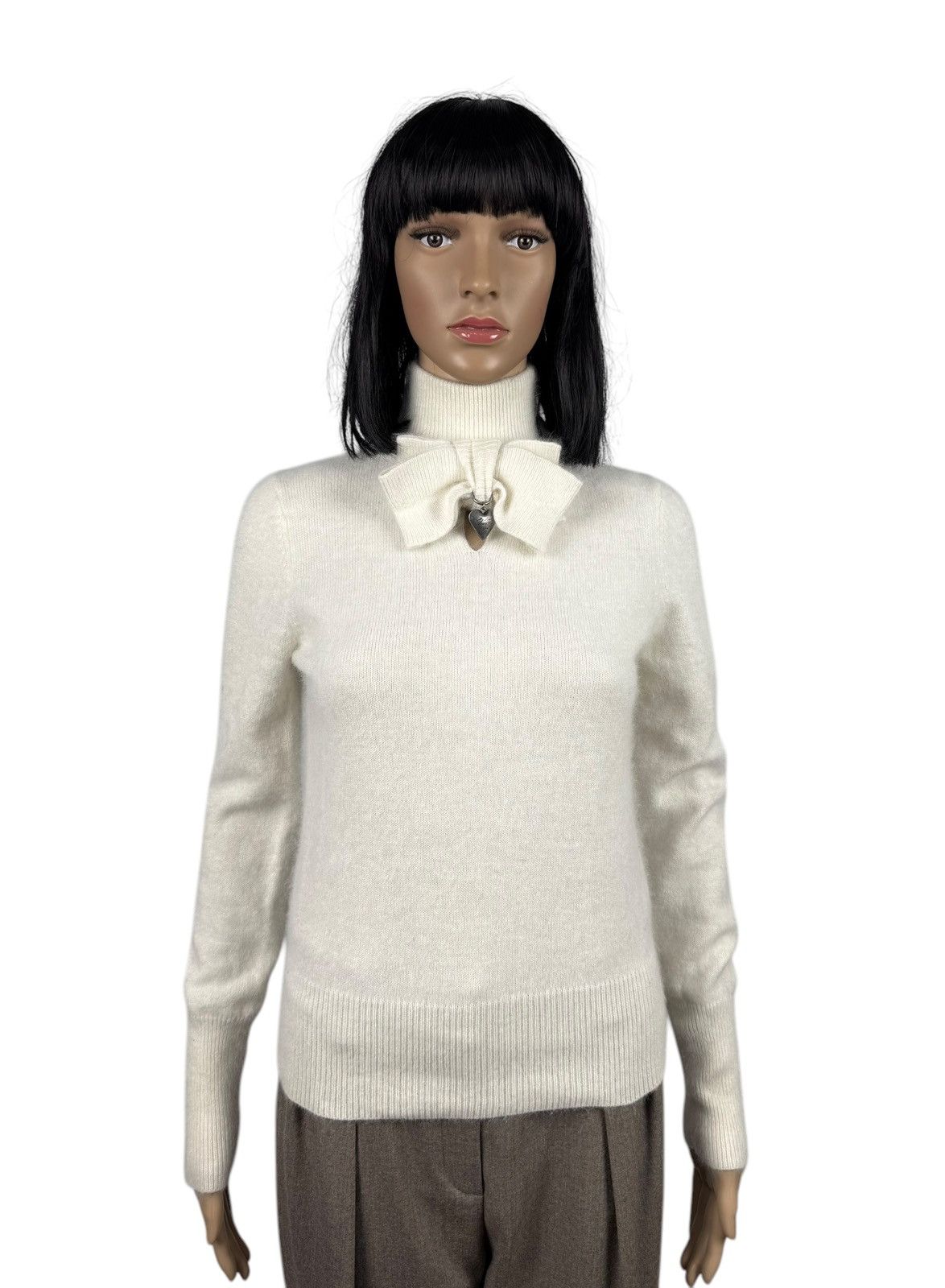 Viktor & Rolf Viktor & Rolf H&M Angora Sweater Turtleneck Heart Bow size S Size S / US 4 / IT 40 - 1 Thumbnail