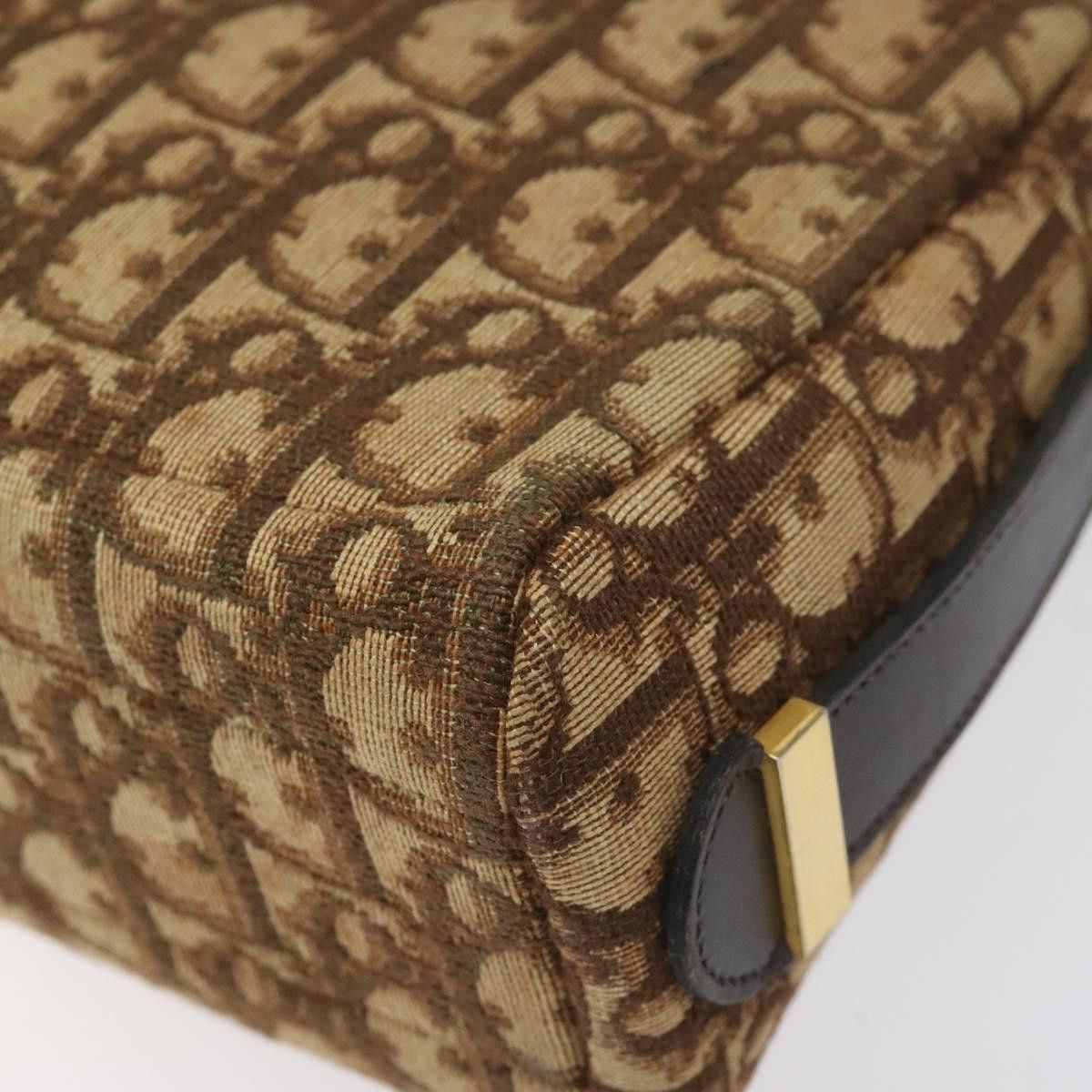 Dior DIOR Trotter Canvas Shoulder Bag Brown Gold Size ONE SIZE - 16 Thumbnail