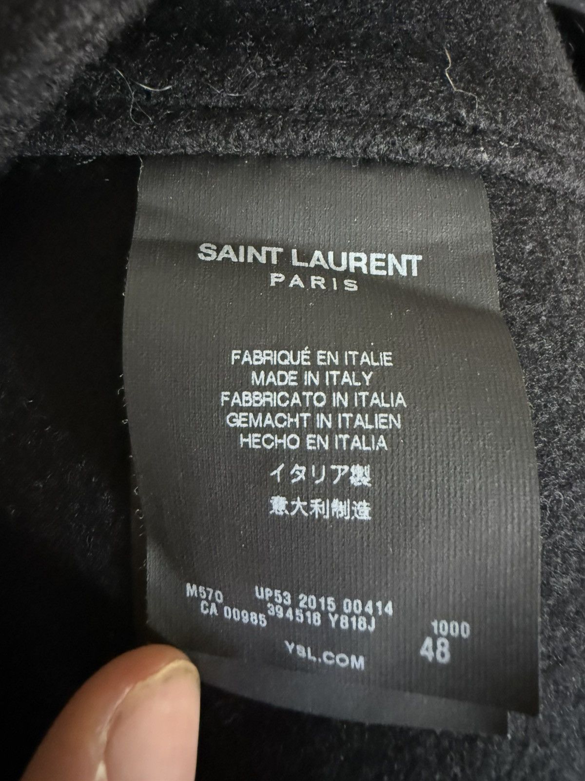 Saint Laurent Paris F/W16 Sailor Peacoat Jacket by Hedi Slimane Size US M / EU 48-50 / 2 - 4 Thumbnail