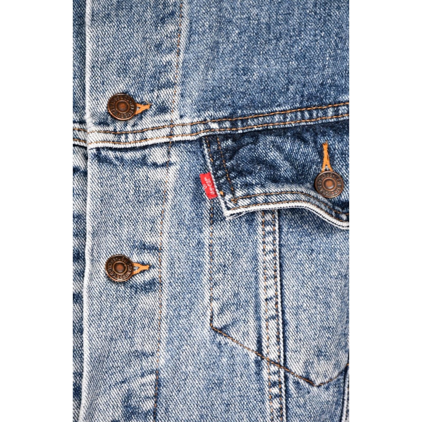 Levi's VINTAGE Levi's Trucker Jacket Denim Button Men's M 70598 4891 Blue Cotton Classic 100% Denim Jeans Coat Size US M / EU 48-50 / 2 - 6 Thumbnail
