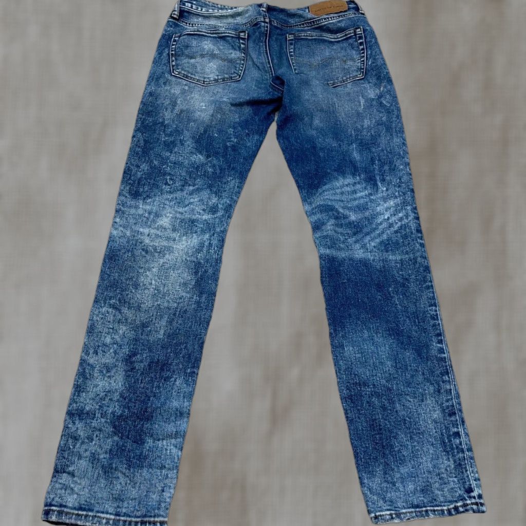 American Eagle Outfitters American Eagle Outfitters Jeans Men 30x32 Skinny Blue Medium Wash Distressed? No. 5-Pocket Denim Slim Fit Airflex Size US 30 / EU 46 - 1 Thumbnail