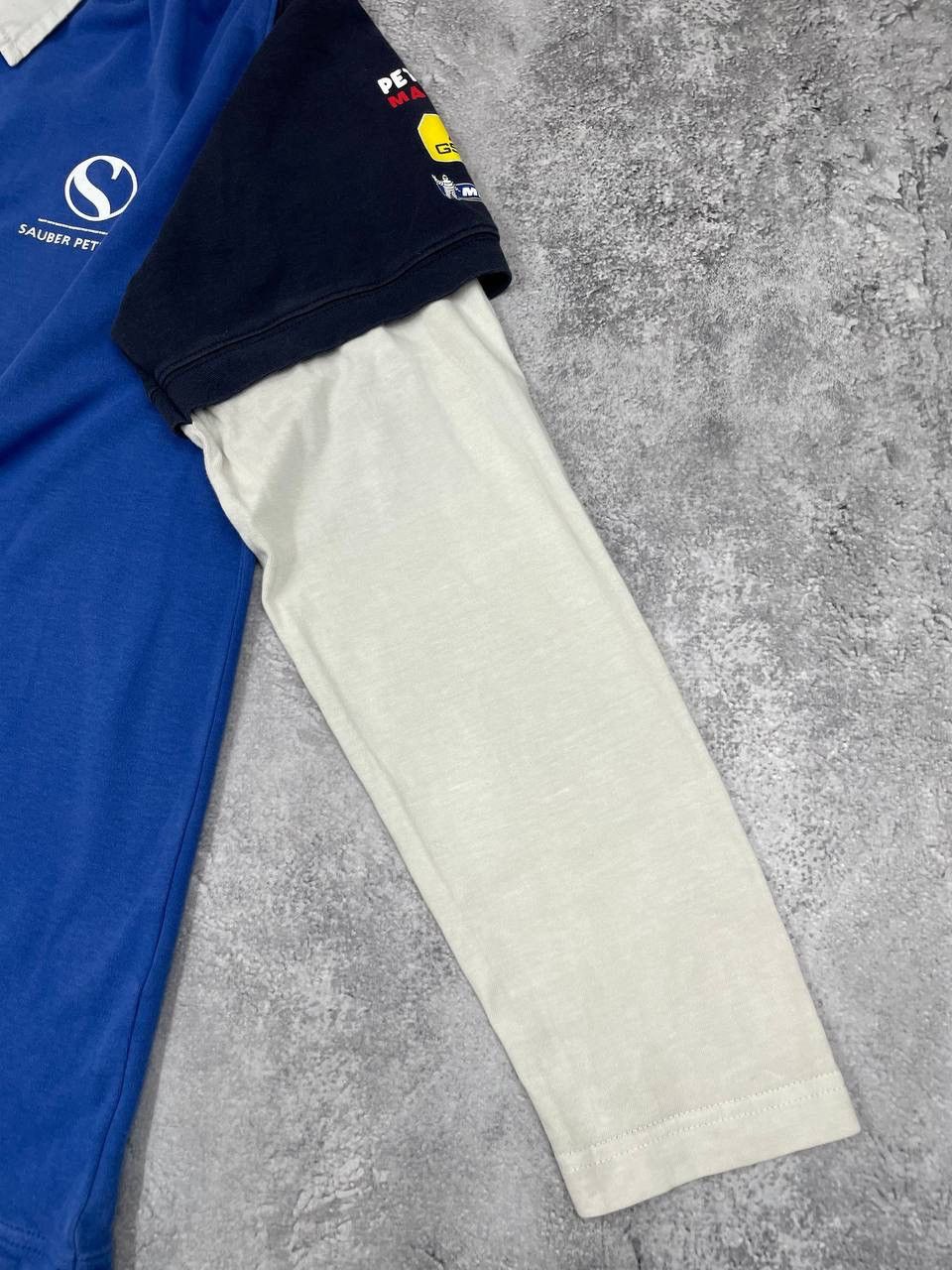 Other Sauber Petronas Villeneuve Men Polo Shirt Layered Blue Size US L / EU 52-54 / 3 - 5 Thumbnail