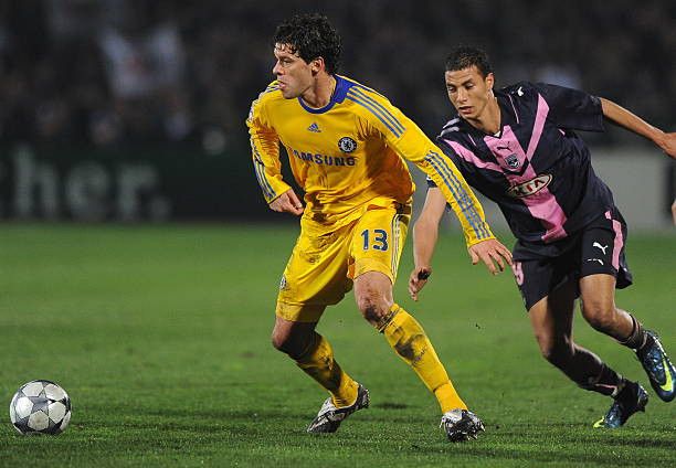 Adidas Chelsea away 2008/2009 ballack long sleeve jersey football Size US L / EU 52-54 / 3 - 14 Thumbnail