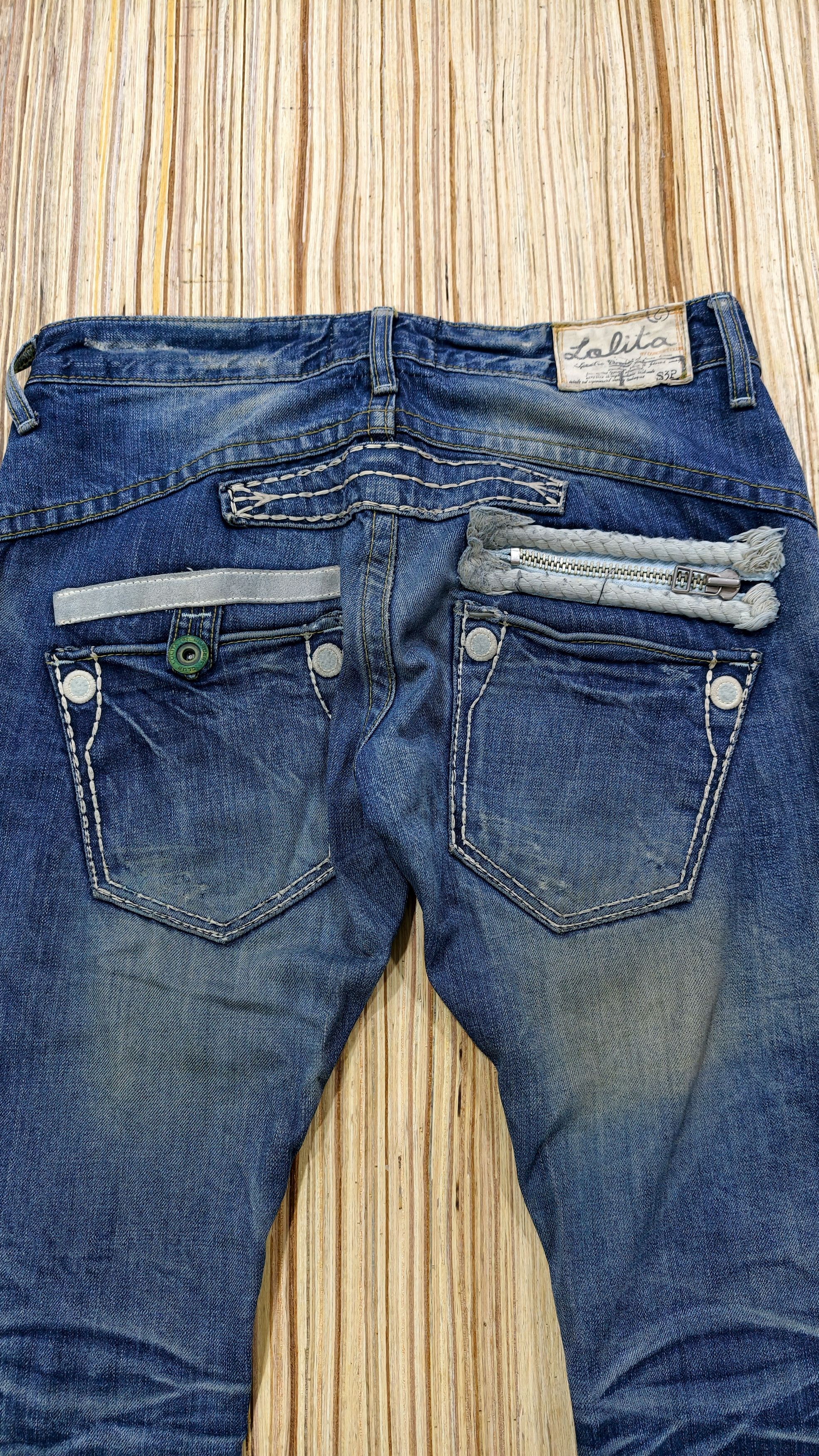 Japanese Brand vintage lolita flare denim jeans Size US 33 - 8 Thumbnail