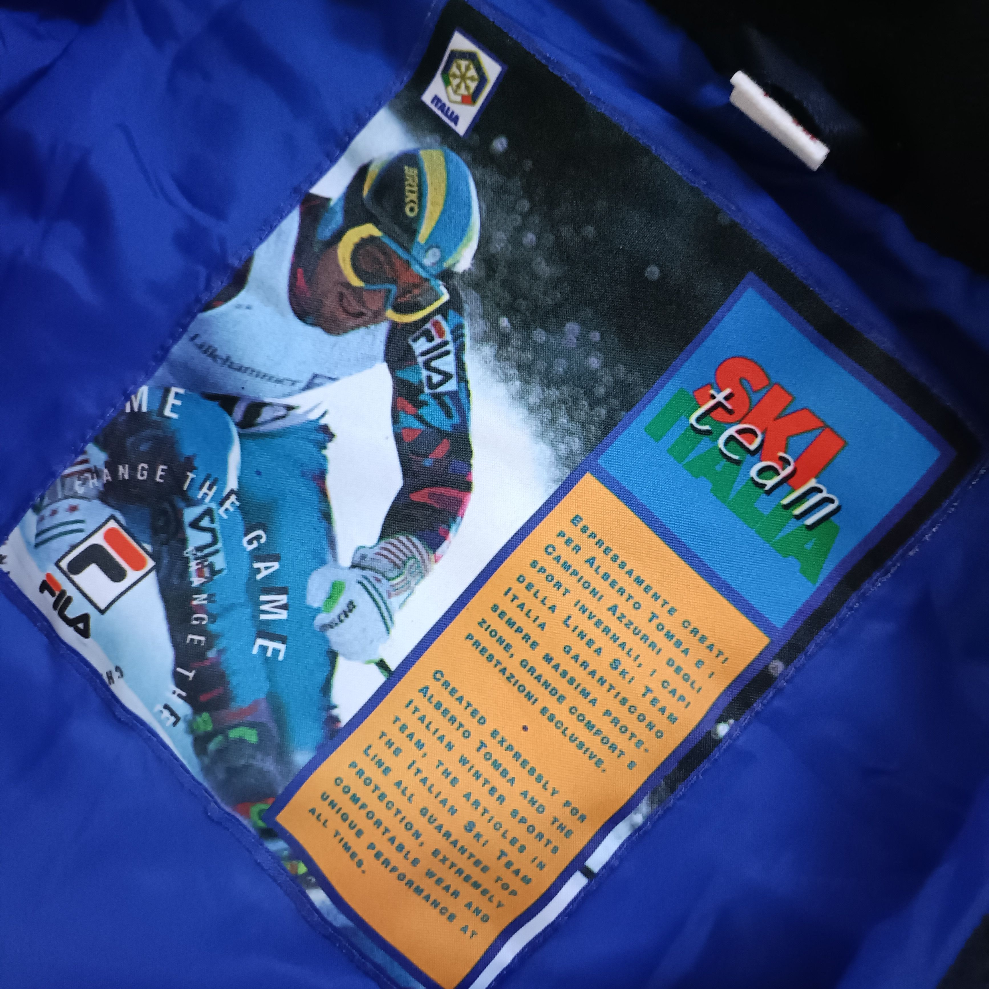 Fila × Vintage Men's Blue Full Zip Vest Gilet Ski Team Italia Italy ! Size US L / EU 52-54 / 3 - 5 Thumbnail