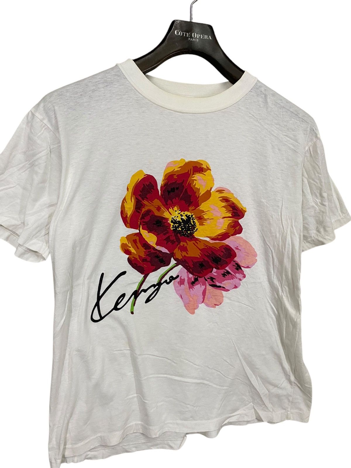 Designer × Japanese Brand × Kenzo Vintage 80s kenzo flower nice design tshirt Size US M / EU 48-50 / 2 - 2 Thumbnail