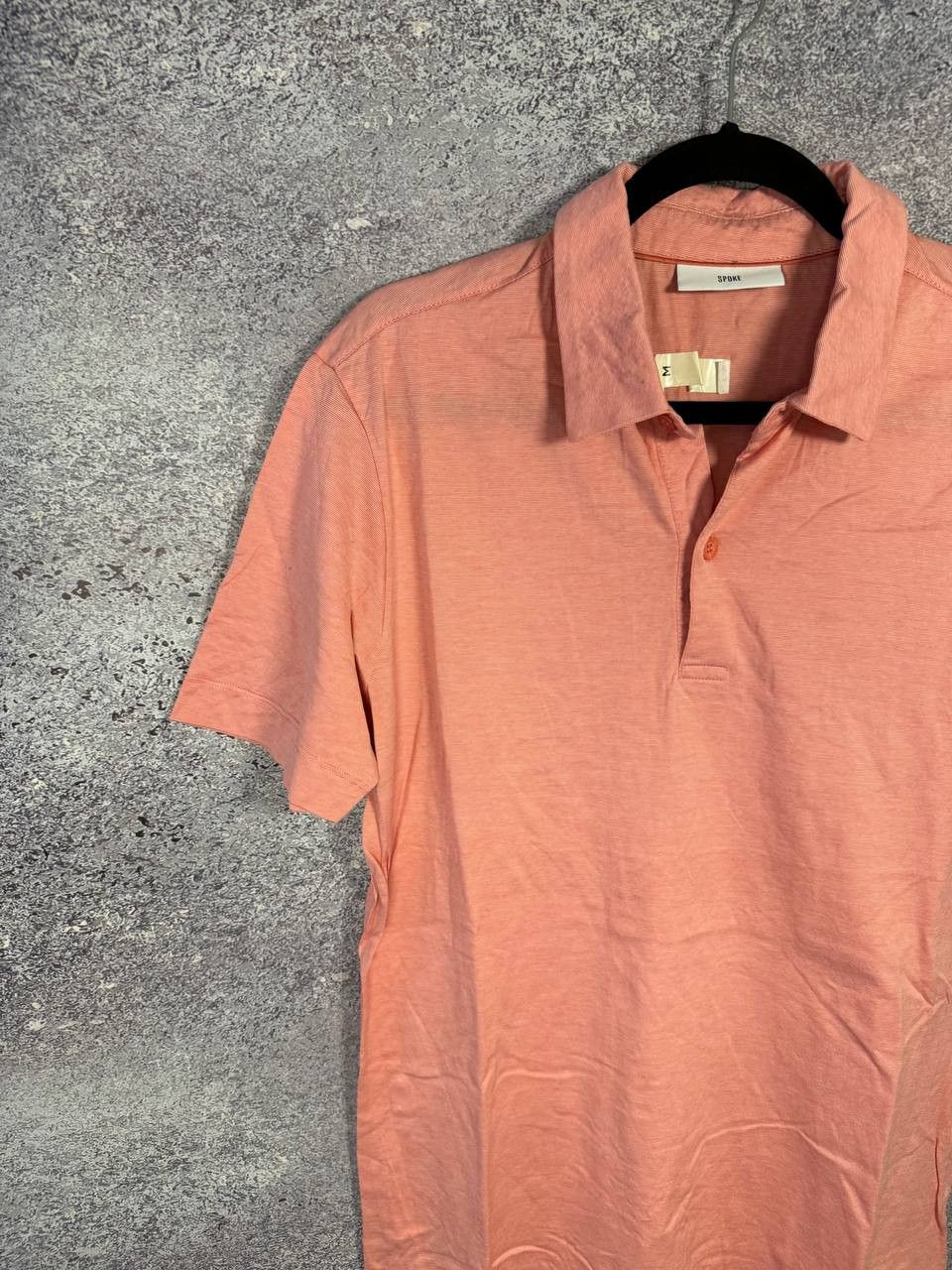 SPOKE Spoke London Polo Shirt Men's Rose Collar Stripes Medium Size US M / EU 48-50 / 2 - 3 Thumbnail