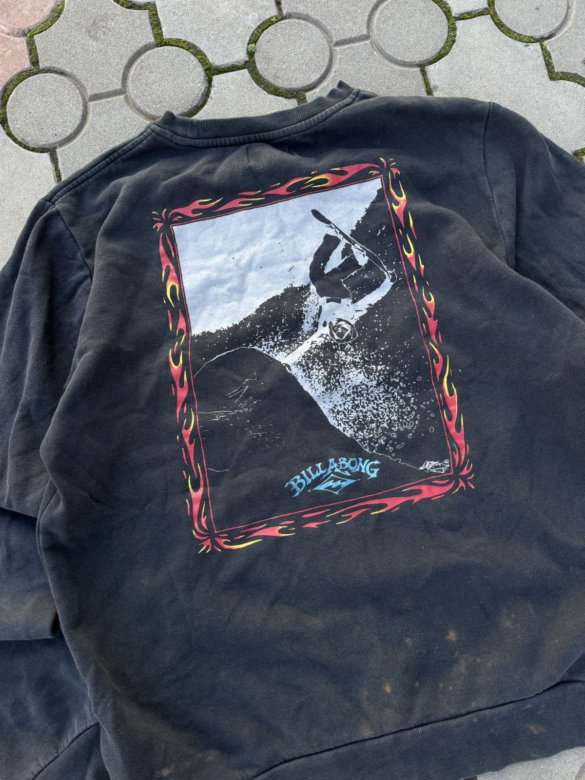 Billabong × Vintage Vintage Billabong Surf Big Logo Sweatshirt Y2K Size US XL / EU 56 / 4 - 2 Thumbnail