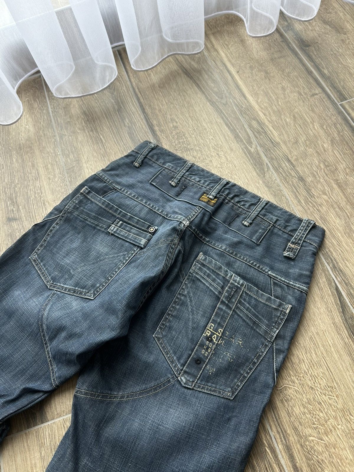 G-Star × Vintage Vintage G Star Raw y2k biker jeans mens rare Size US 32 / EU 48 - 4 Thumbnail