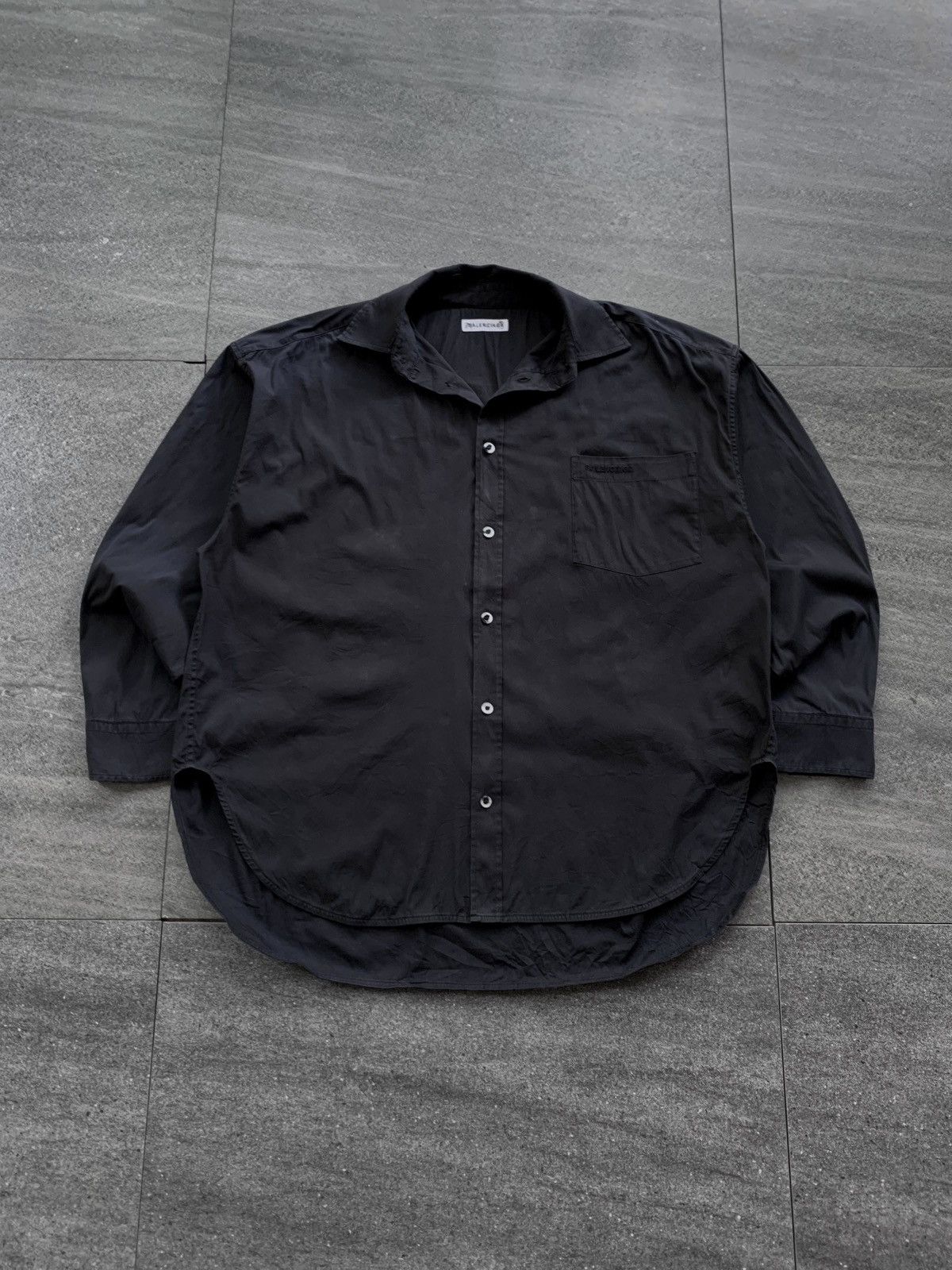 Balenciaga FREE TAX! Faded Embroidery Formal Shirt Size US M / EU 48-50 / 2 - 1 Thumbnail