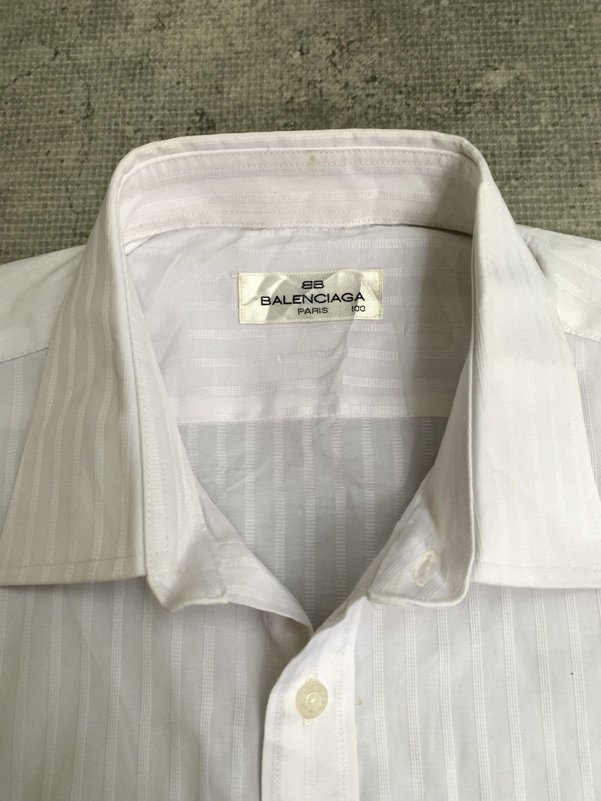 Balenciaga BALENCIAGA STRIPE SHIRT Size US L / EU 52-54 / 3 - 3 Thumbnail