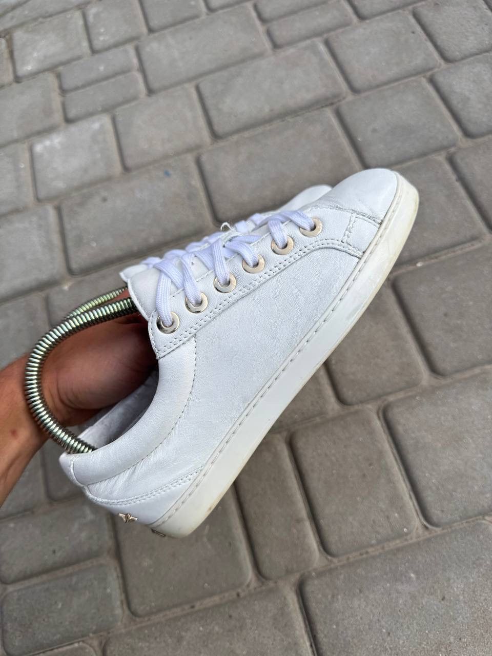 Jimmy Choo Vintage Sneakers Jimmy Choo White Leather Size US 8 / IT 38 - 6 Thumbnail