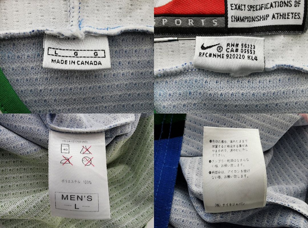 Nike Nike Italia Hockey Jersey Vintage 90s Made in Canada Size L Size US L / EU 52-54 / 3 - 4 Thumbnail