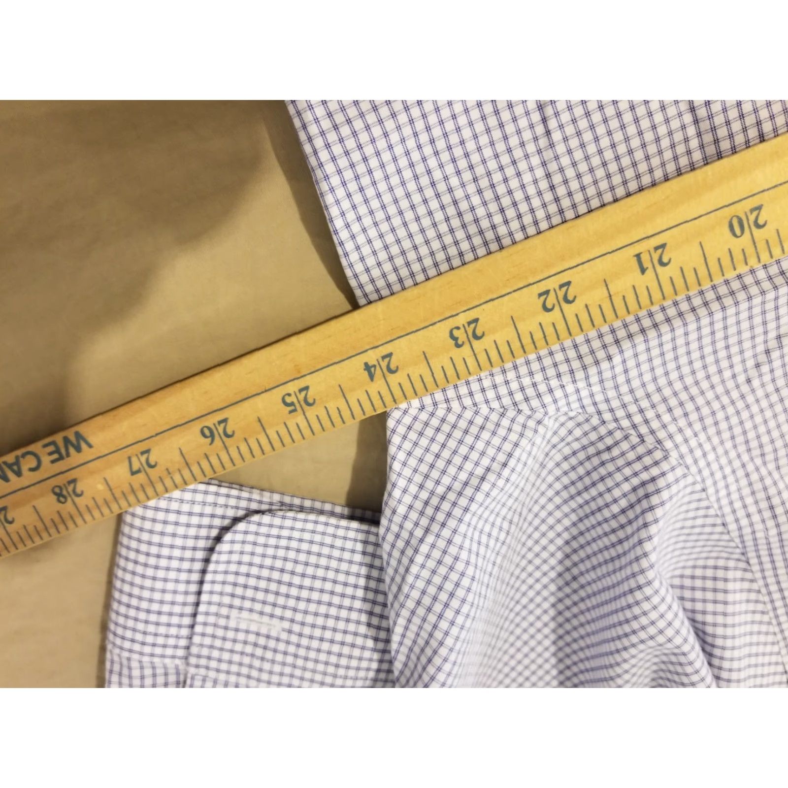 Brooks Brothers Mens Brooks Brothers Dress Shirt 16 34 Blue White Cotton Button Docked for Regular Fit Size 16 Color Blue Mens Size 42R - 4 Thumbnail