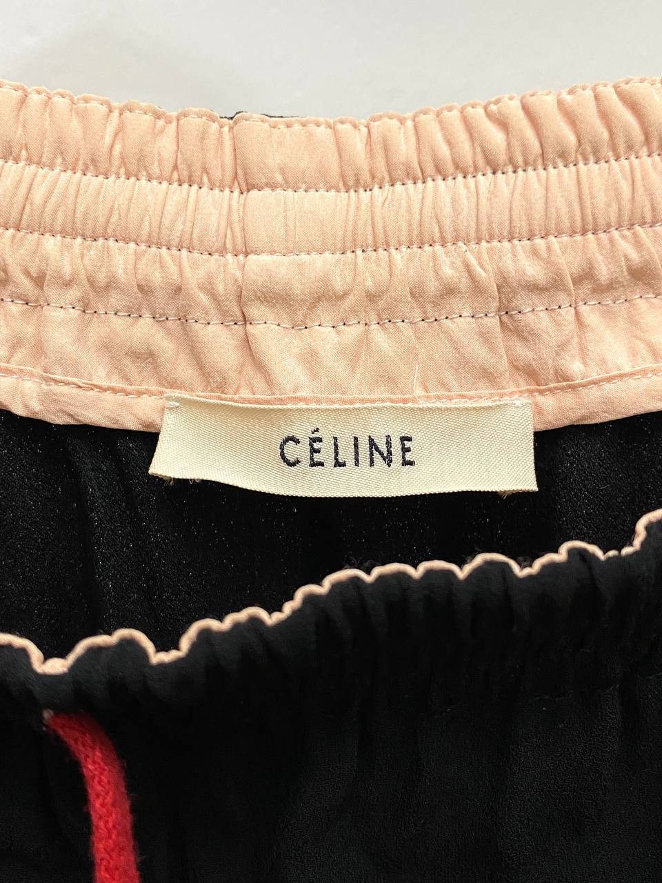 Celine Celine Black Zipper Pockets Drawstring Crepe Mini Skirt Size 26" / US 2 / IT 38 - 7 Thumbnail