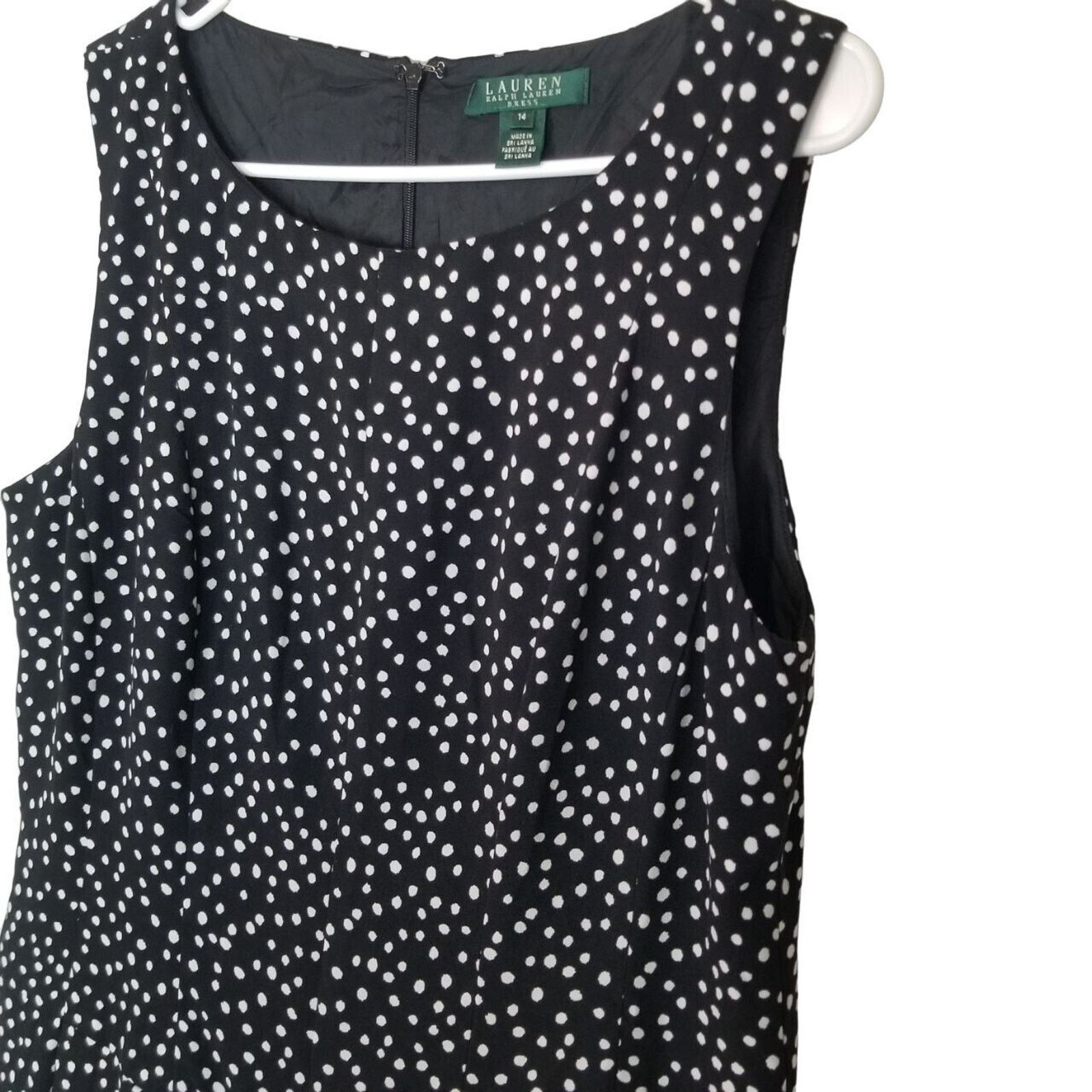 Lauren Ralph Lauren Lauren Ralph Lauren Classic Polka Dot Fit & Flare Dress 14 Size XL / US 12-14 / IT 48-50 - 4 Thumbnail