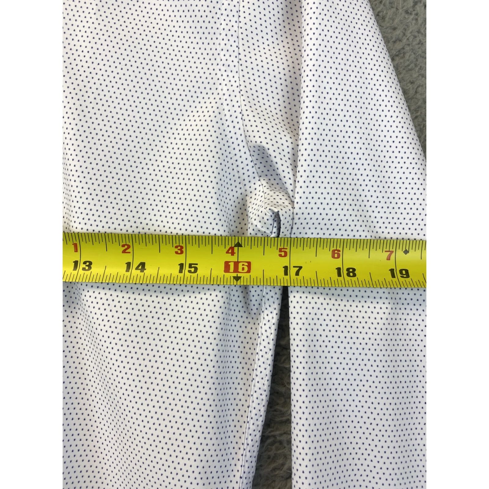 Zara ZARA Men Slim Fit Long Sleeve Button-Up Shirt S White Black Dots Casual Cotton Size US S / EU 44-46 / 1 - 5 Thumbnail