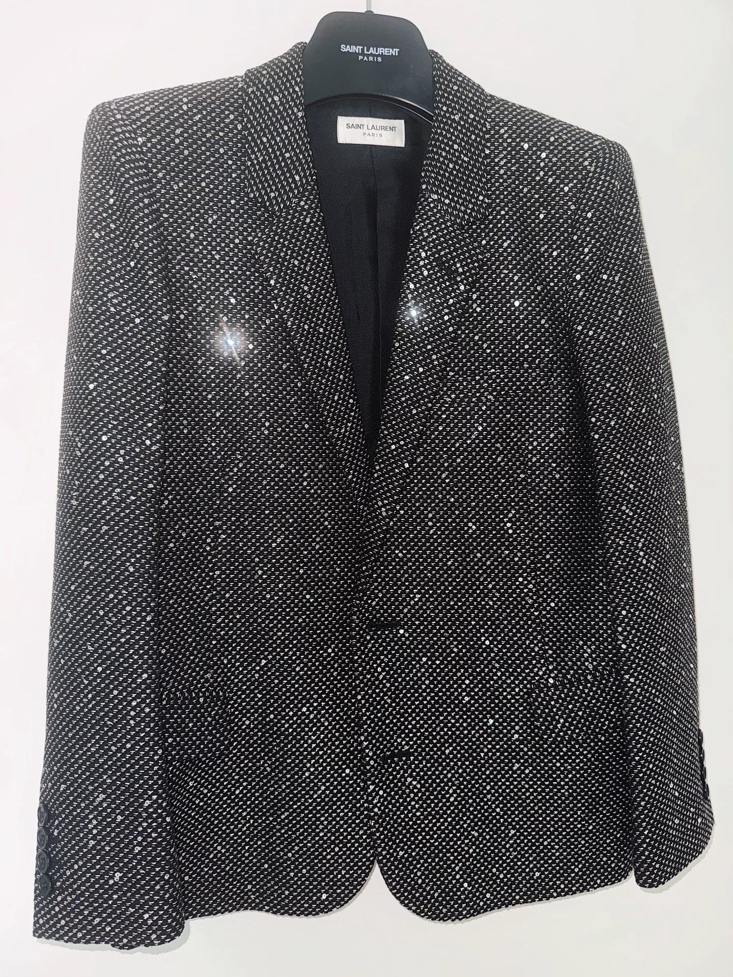 Yves Saint Laurent Saint Laurent YSL Sequined Blazer Size US M / EU 48-50 / 2 - 1 Thumbnail