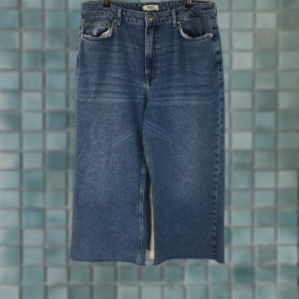 Forever 21 Forever 21 Los Angeles Womens Blue Regular Straight Leg Jeans Size 31 Size 24" / US 00 / IT 34 - 1 Thumbnail