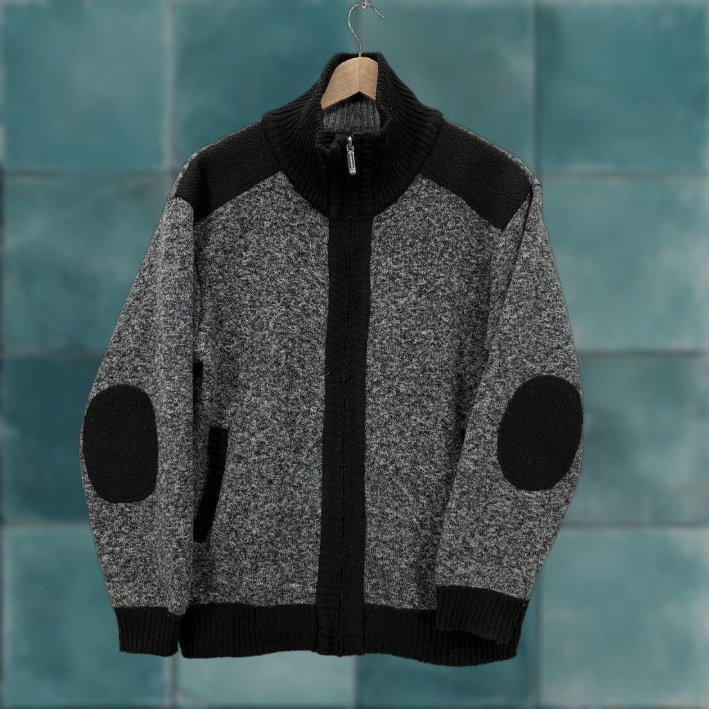 Vintage YeoKou Sweater Mens S Gray Full Zip Cashmere Wool Blend Fleece Lined Knit Cozy Size US S / EU 44-46 / 1 - 1 Thumbnail