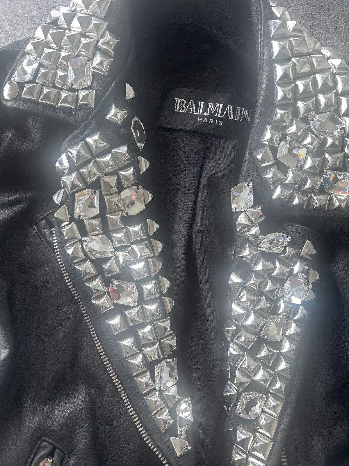 Balmain Balmain SS11 Studded Leather Jacket Decarnin Size US S / EU 44-46 / 1 - 11 Thumbnail